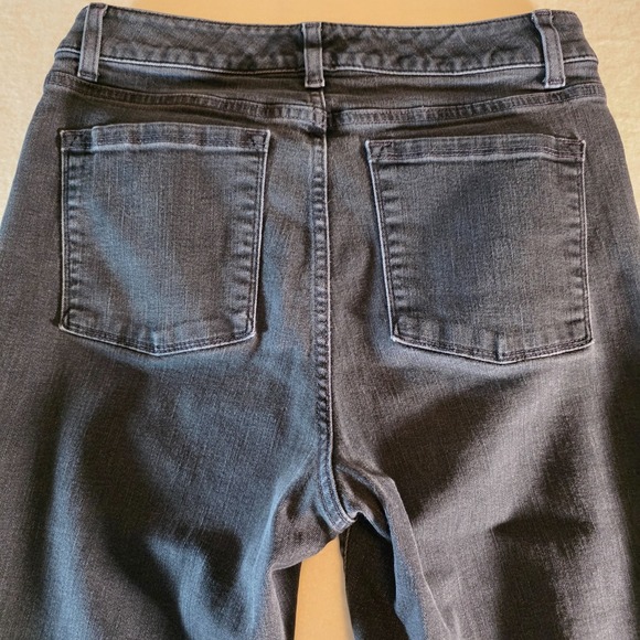 L.L.Bean Women's Classic Fit Jeans 10MT Tall Black Stretch Straight Leg Denim - Picture 5 of 11